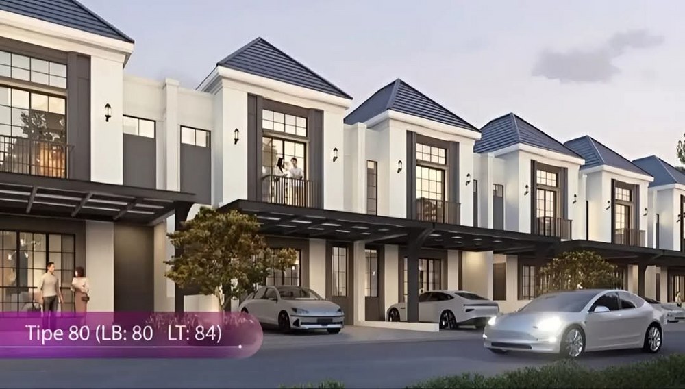 Rumah modern gaya Eropa di Cluster Alexandrite, Bekasi Timur