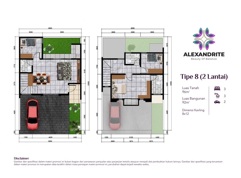 Rumah Type 8 Cluster Alexandrite Bekasi Timur, foto 2